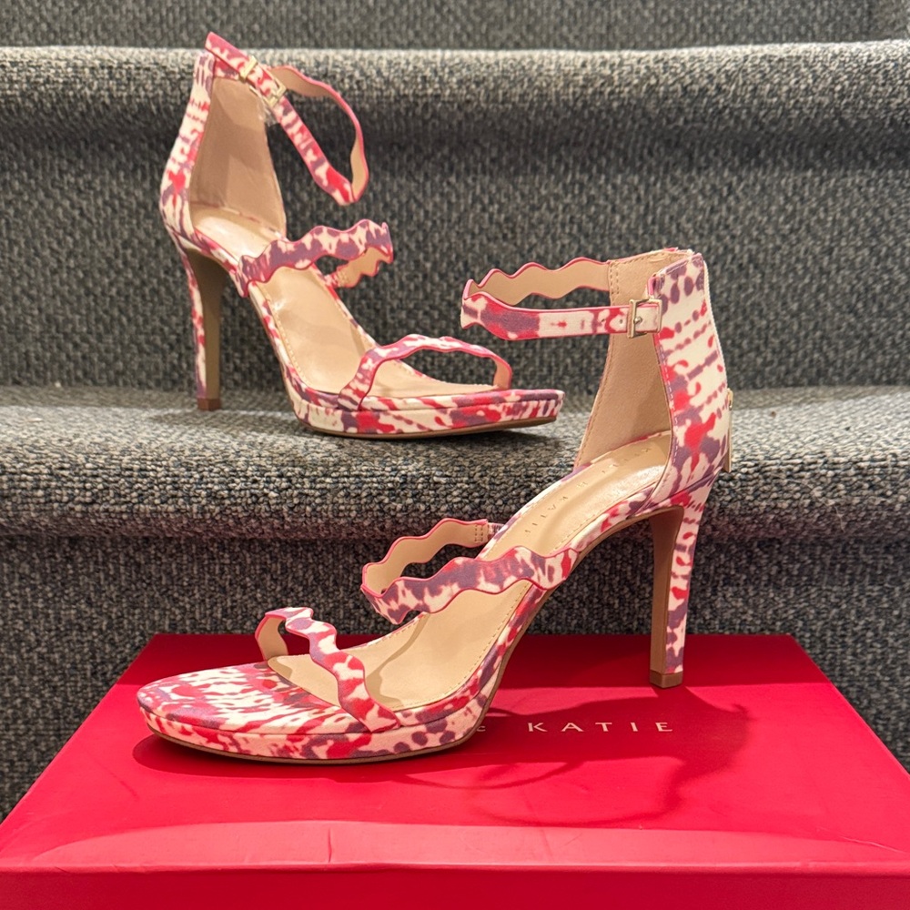 Kelly & Katie Purple and Pink Patterned Heels